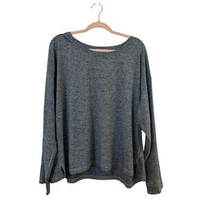 Athleta Uptempo II Long Sleeve Top Heather Gray Women's 2X‎